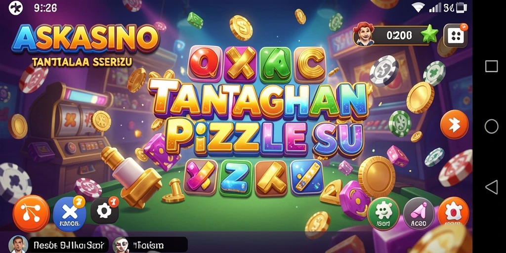 Tampilan gameplay menantang dari ASKASINO dengan berbagai puzzle yang menarik.