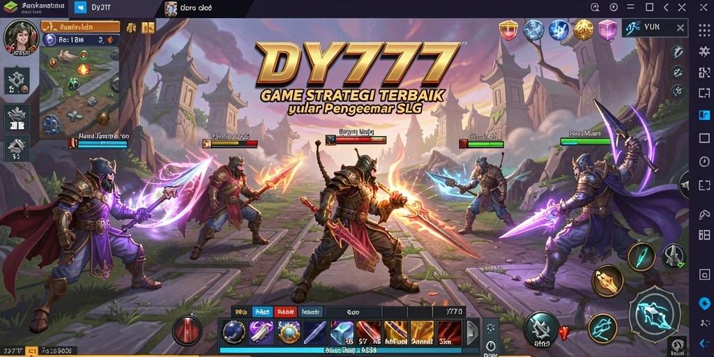 Tampilan gameplay seru di DY777 dengan berbagai strategi SLG.