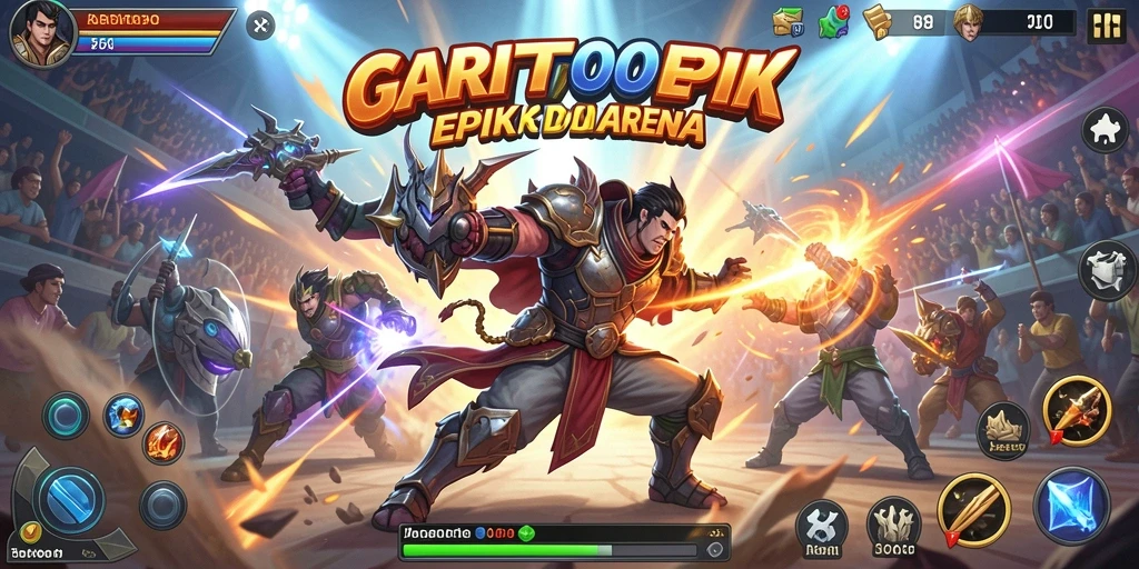 Gameplay Fighting seru dan mendebarkan dengan karakter unik.