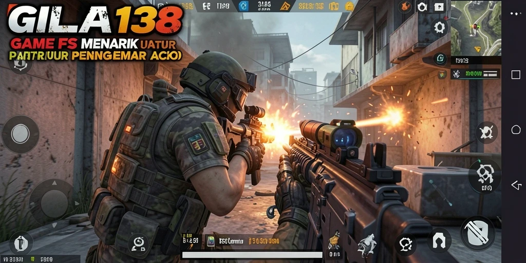 Tampilan gameplay GILA138 yang seru dan dinamis dalam pertempuran FPS.