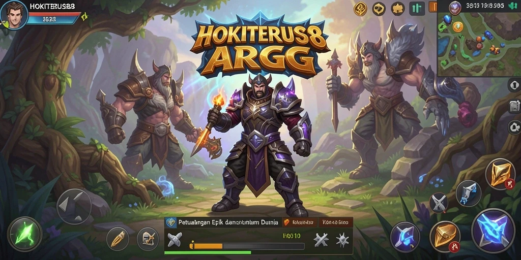 Gameplay ARPG yang seru dan penuh aksi dalam HOKITERUS88.
