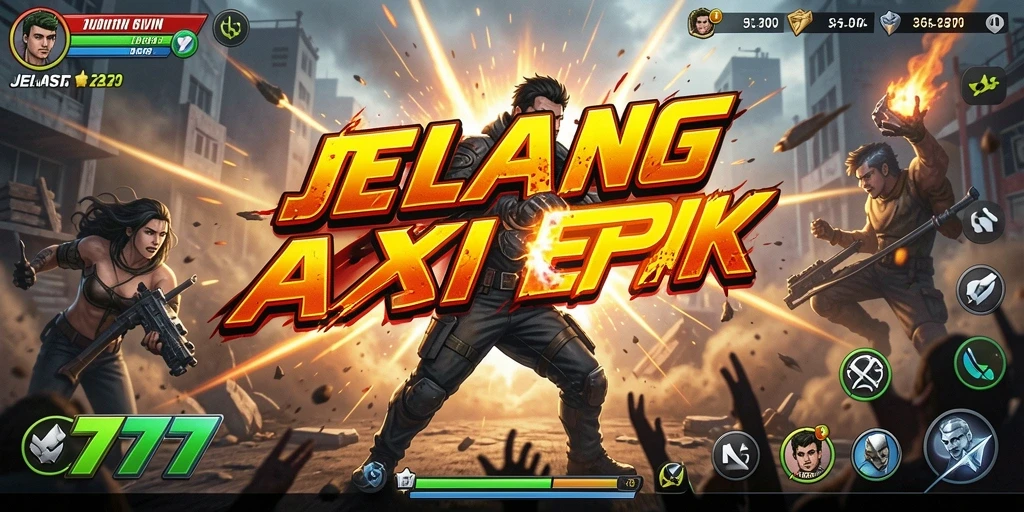 Screenshot aksi mendebarkan JELAS777 menunjukkan pertempuran epik.