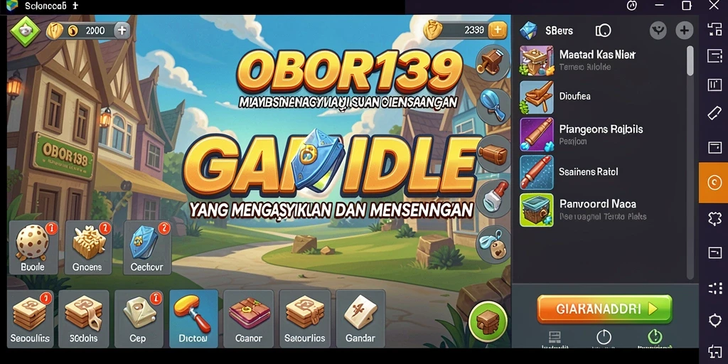Tampilan gameplay OBOR138 yang menarik dan santai.