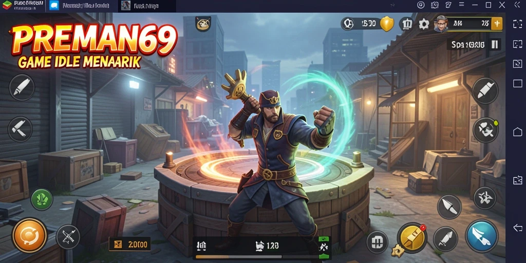 Tangkapan layar gameplay <strong>PREMAN69</strong> menampilkan pengalaman Idle yang memikat.