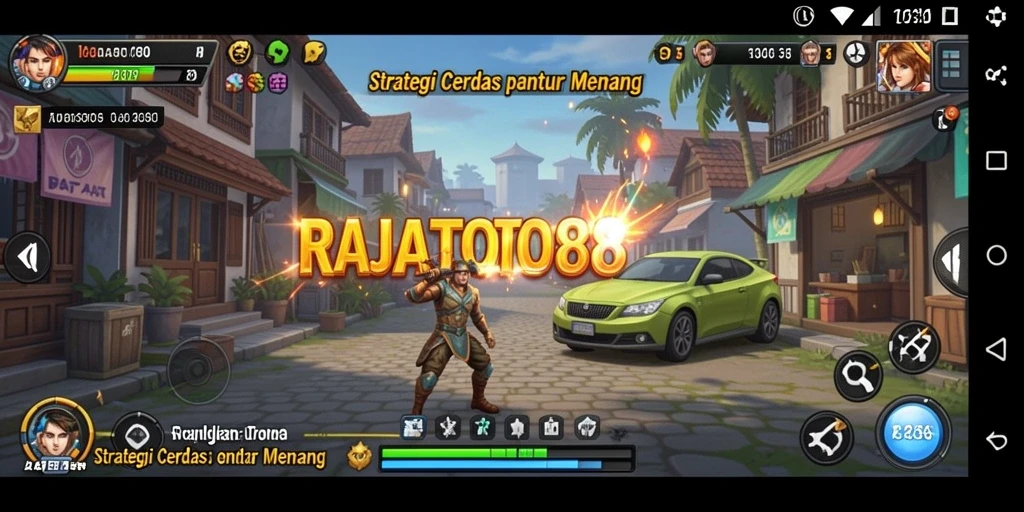 Tangkapan layar gameplay strategis RAJATOTO88 yang mendebarkan.