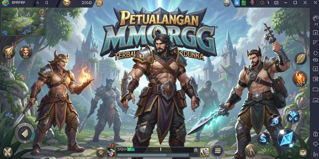 Tampilan gameplay RPRPRP dengan aksi petualangan yang epik.