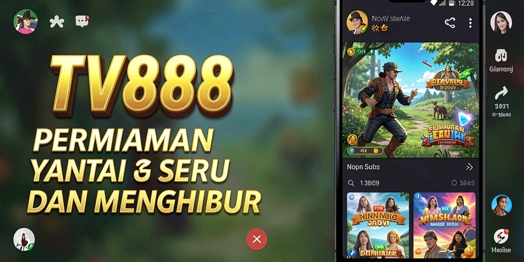 Screenshot TV888 menampilkan antarmuka permainan yang cerah dan menarik.